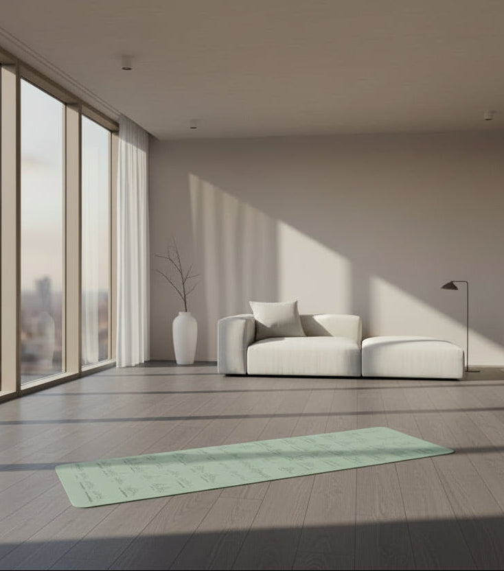 Eco-friendly, non-slip yoga mat made of TPE.