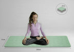 Eco-friendly, non-slip yoga mat made of TPE.