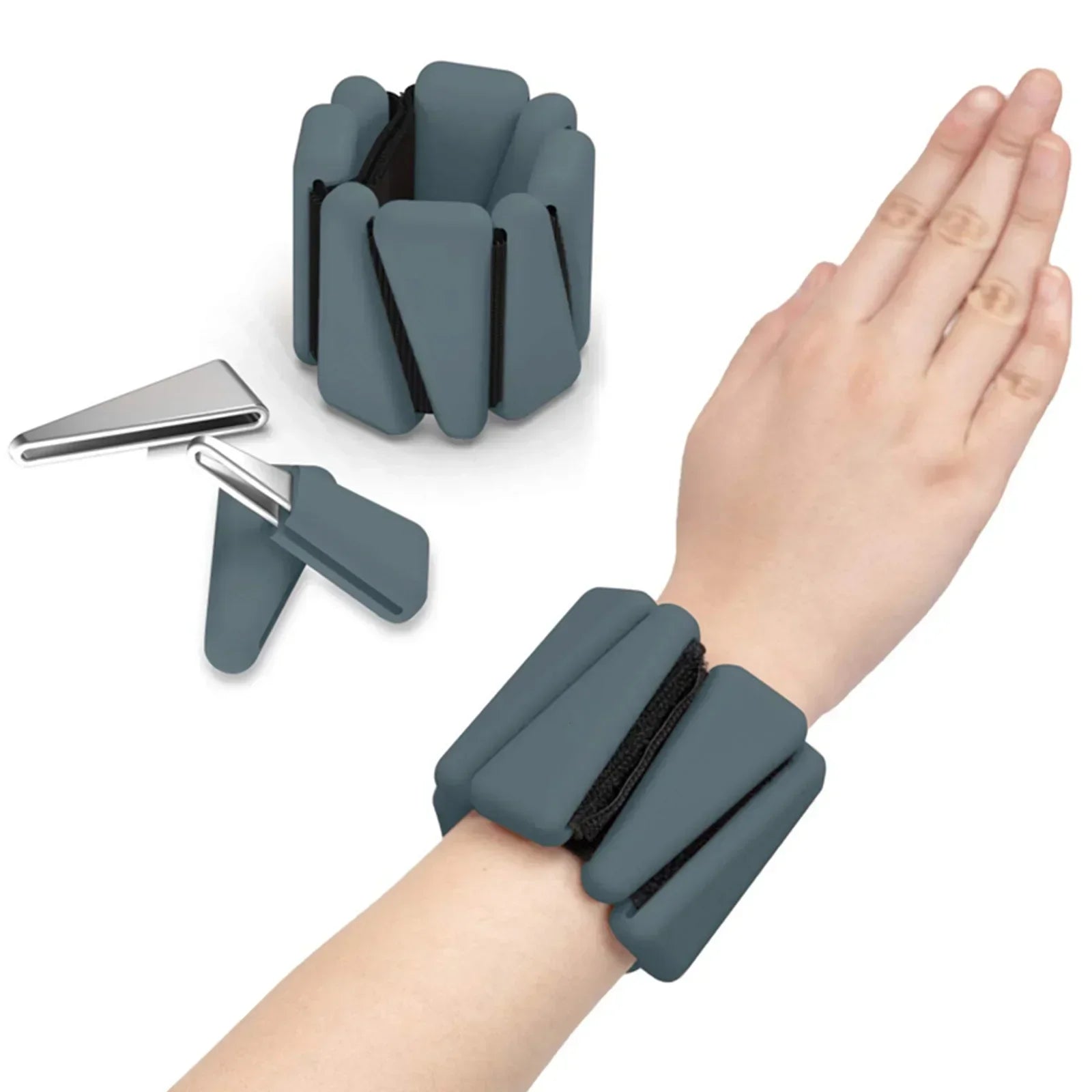 Pesas de Muñeca y Tobillo Ajustables para Yoga y Ejercicios de Fitness