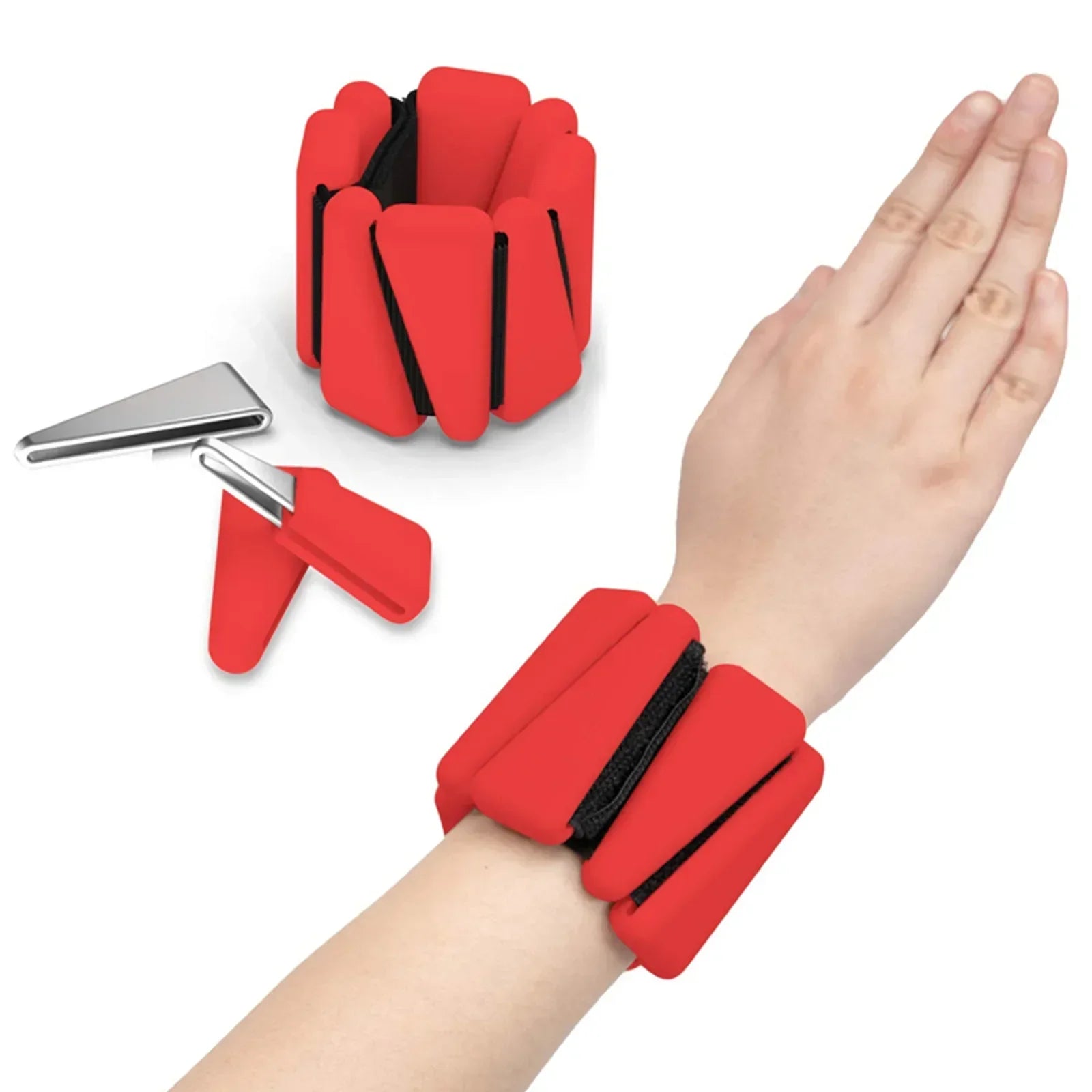 Pesas de Muñeca y Tobillo Ajustables para Yoga y Ejercicios de Fitness