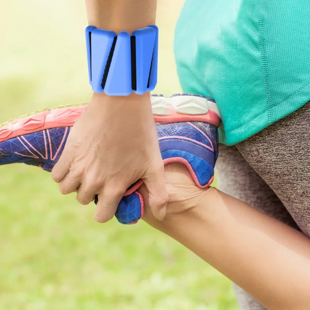 Pesas de Muñeca y Tobillo Ajustables para Yoga y Ejercicios de Fitness