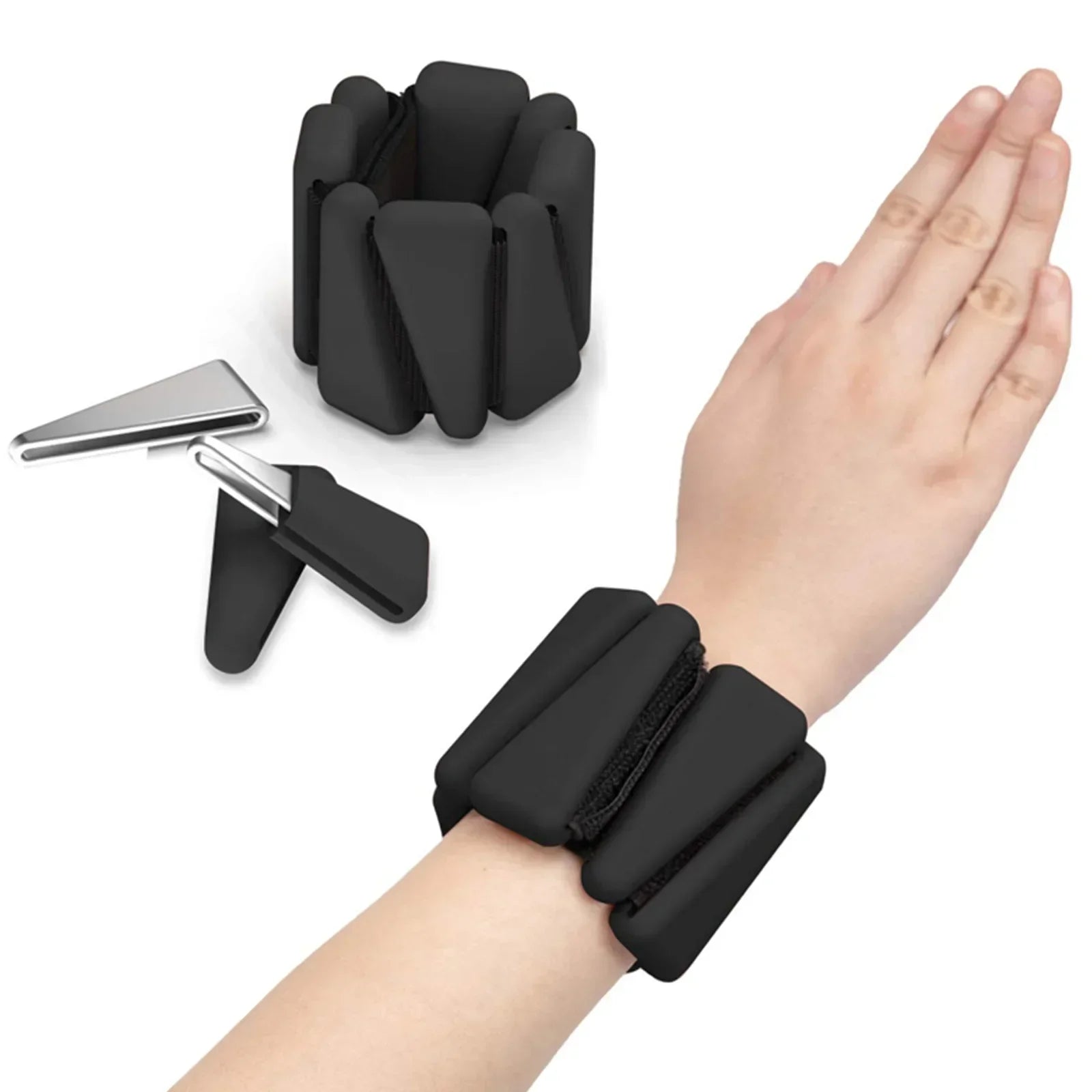 Pesas de Muñeca y Tobillo Ajustables para Yoga y Ejercicios de Fitness