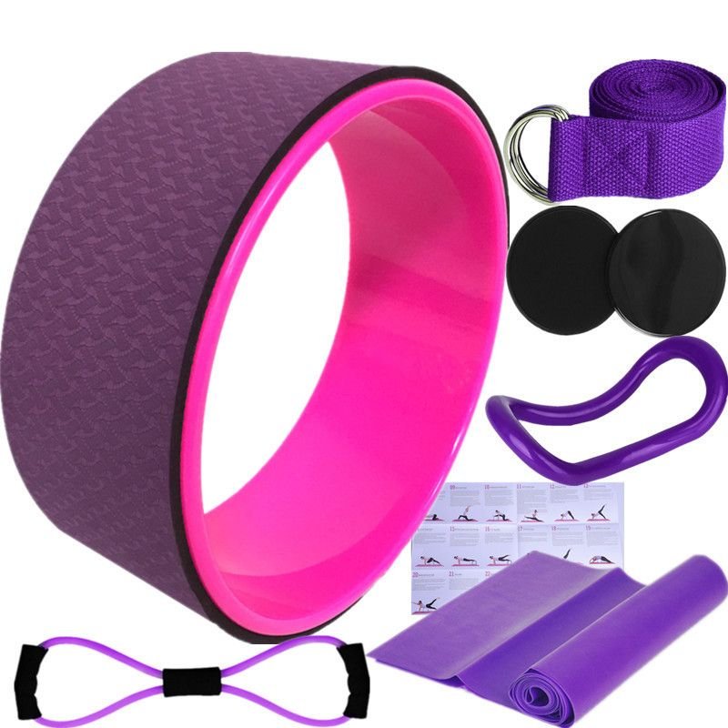 Kit Yoga Shakti – Rueda y 7 Piezas para Alineación, Fuerza y Flexibilidad