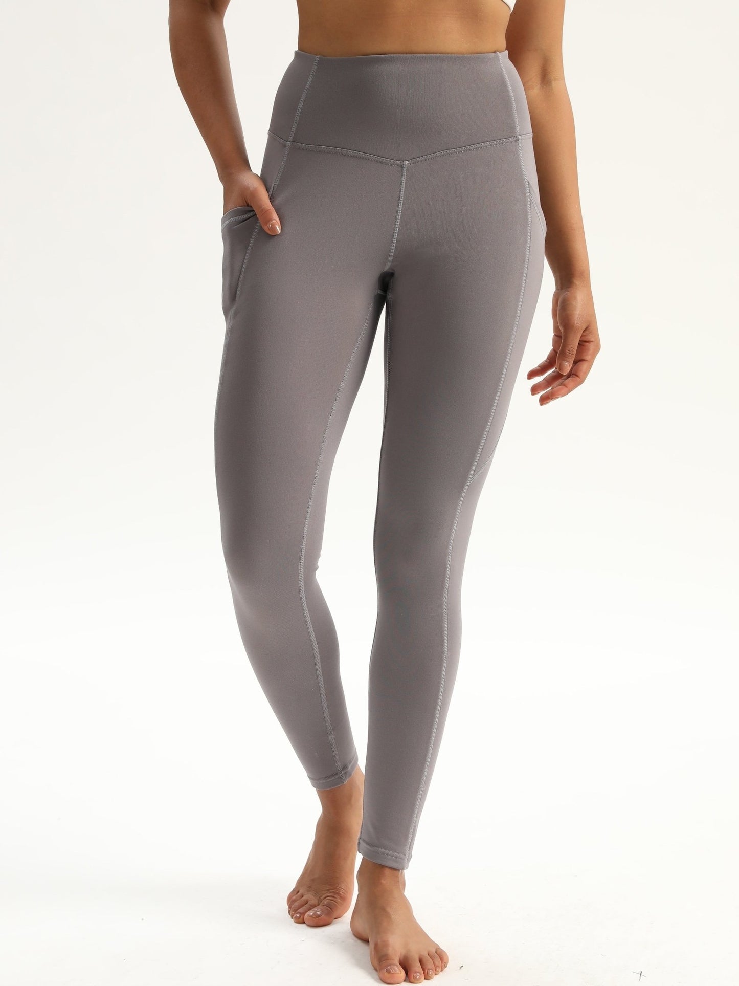 Women's High-Waisted Yoga Pants with Abdominal Control – Comfort and Style for Winter