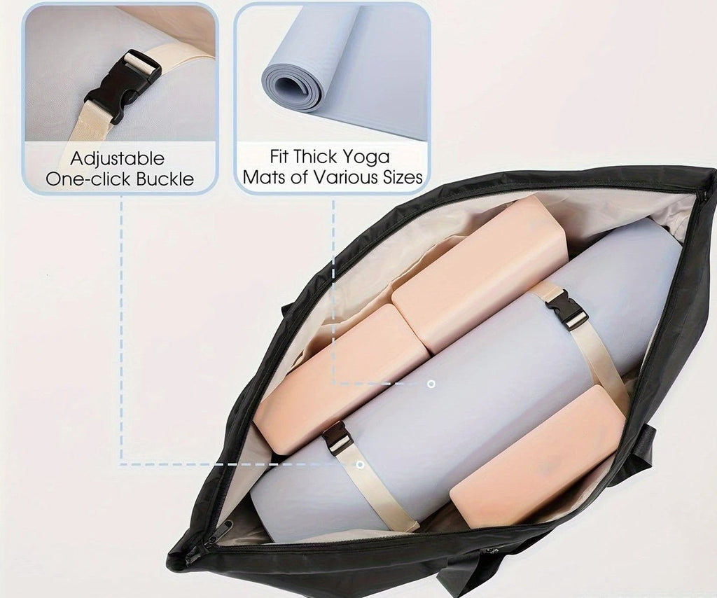 Unisex Organizer Bag for Sports and Yoga – Large Capacity with Shoe Compartments and Wet Zone