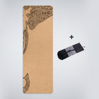Solar Essence Rug – 4mm Natural Cork with Exclusive Mandala and Carrying Bag