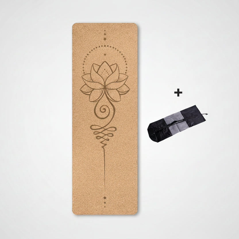 Solar Essence Rug – 4mm Natural Cork with Exclusive Mandala and Carrying Bag