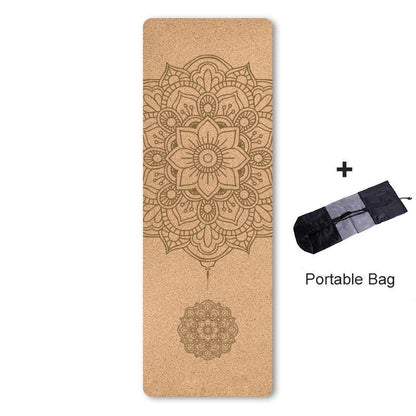 Solar Essence Rug – 4mm Natural Cork with Exclusive Mandala and Carrying Bag