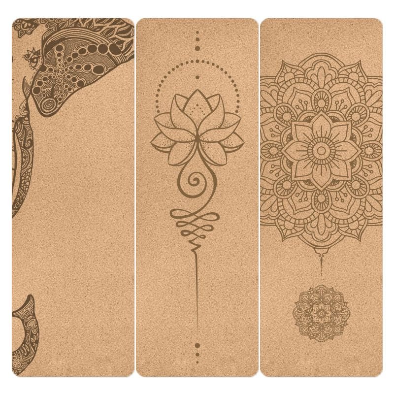 Solar Essence Rug – 4mm Natural Cork with Exclusive Mandala and Carrying Bag