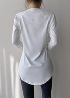 FlowLong – Sudadera ajustada para yoga, running y bienestar activo