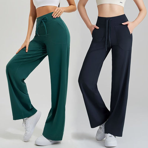 BalanceFit – Calças de Yoga Amplas com Bolsos para Corpo em Movimento