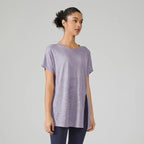 ZenTee – Camiseta de mujer ligera para yoga, running y entrenamiento con estilo