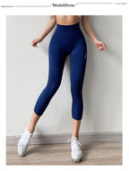 NaturaLine – Capri Leggings with Elastic Bands and Seamless Fit