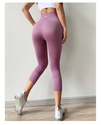 NaturaLine – Capri Leggings with Elastic Bands and Seamless Fit