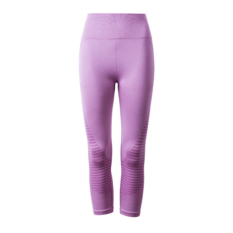 NaturaLine – Capri Leggings with Elastic Bands and Seamless Fit