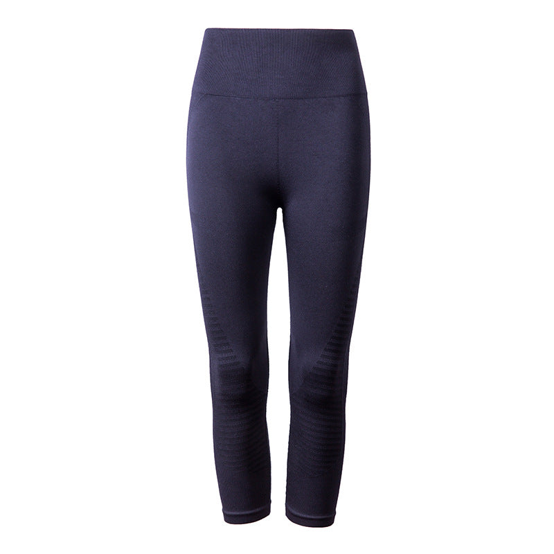 NaturaLine – Capri Leggings with Elastic Bands and Seamless Fit