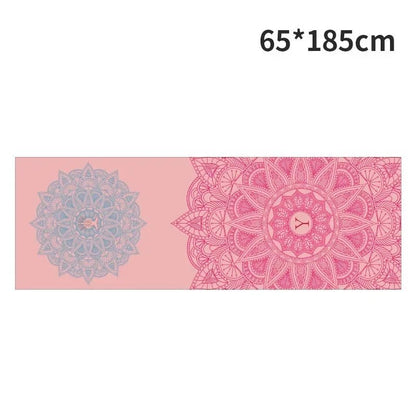 YogiTowel – Ultra-thin Yoga Mat Towel with Print and Secure Fastening