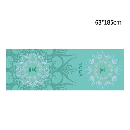 YogiTowel – Ultra-thin Yoga Mat Towel with Print and Secure Fastening