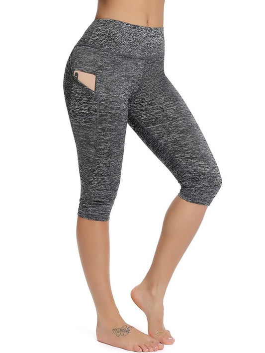 Pulse Capri – Calça Cropped Esportiva com Bolsos para Yoga e Academia