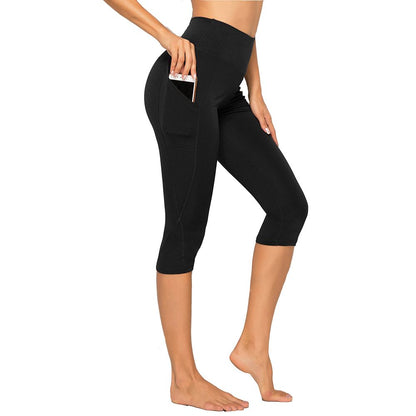 Pulse Capri – Cropped Athletic Pants with Pockets for Yoga and Gym