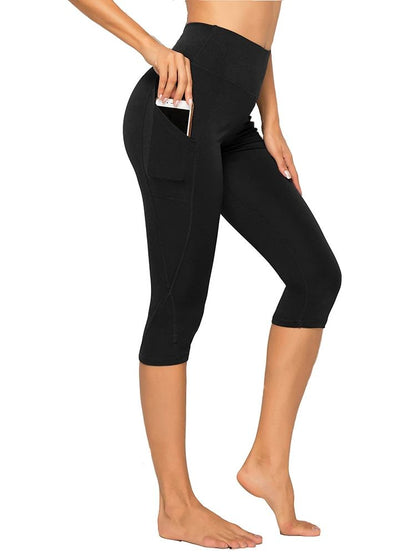Pulse Capri – Cropped Athletic Pants with Pockets for Yoga and Gym