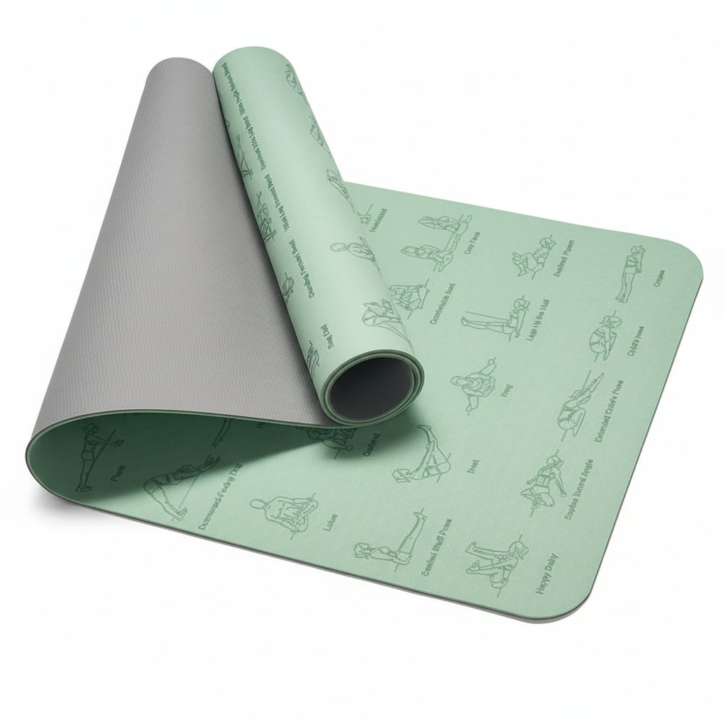 Ananda Pose – Eco-friendly Yoga Mat with Visual Reference