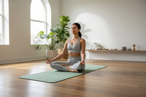 Ananda Pose – Tapete de Yoga Ecológico com Referência Visual