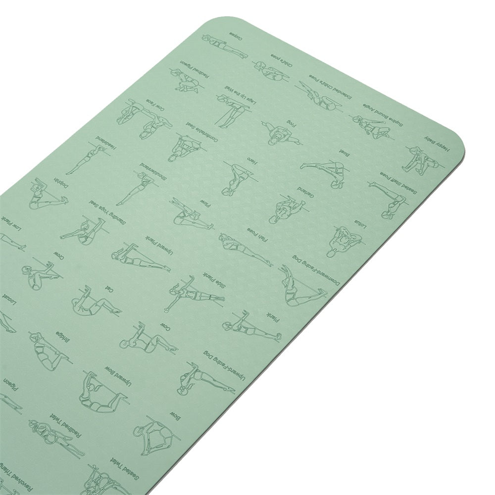 Ananda Pose – Eco-friendly Yoga Mat with Visual Reference