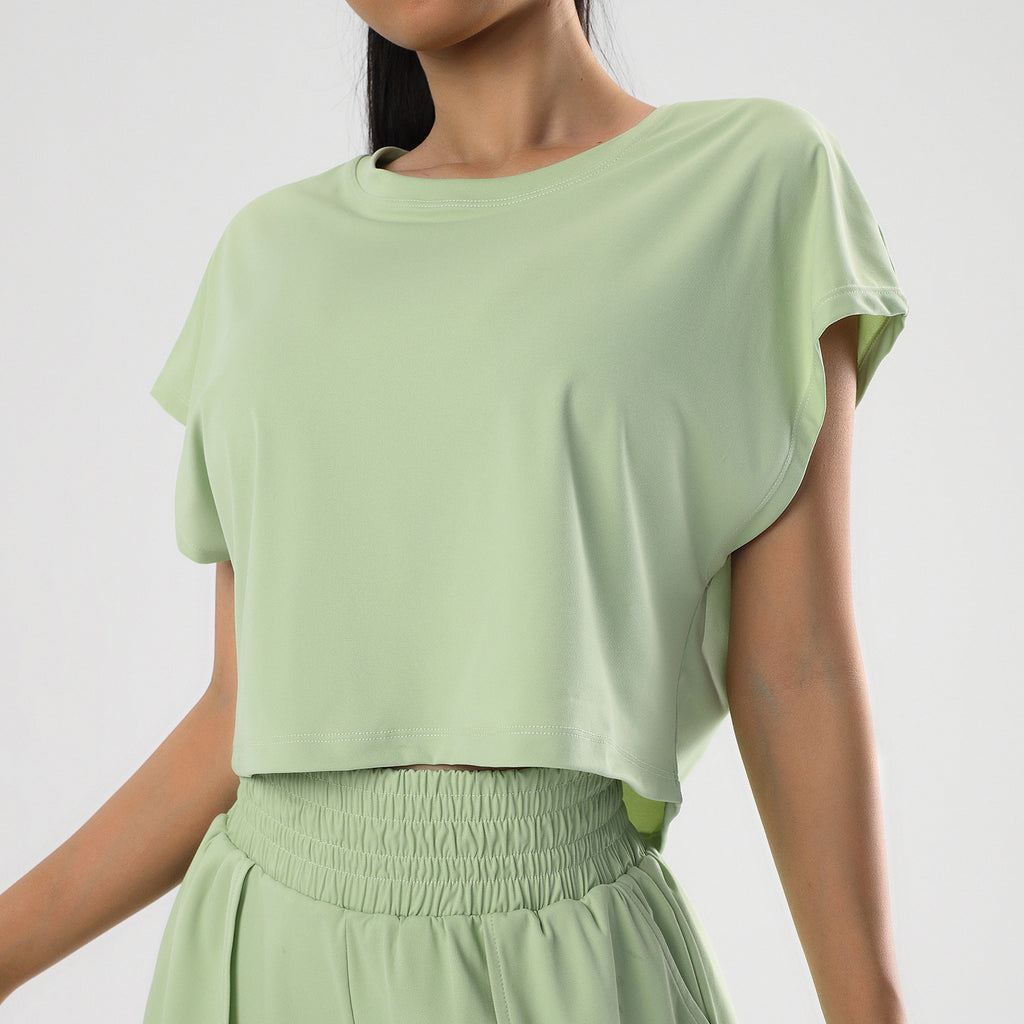 Atma Dry – Top Deportivo Cropped de Secado Instantáneo