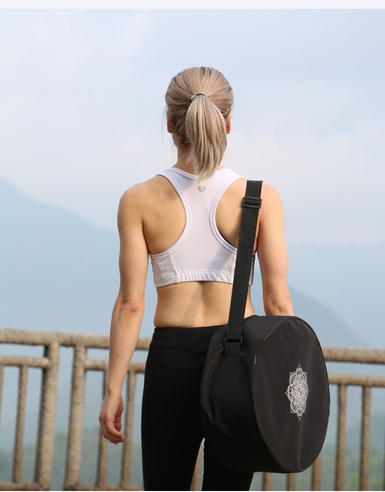 Padma Bag – Mochila Esportiva com Mandala Floral e Compartimentos Inteligentes