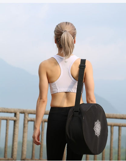 Padma Bag – Mochila Esportiva com Mandala Floral e Compartimentos Inteligentes
