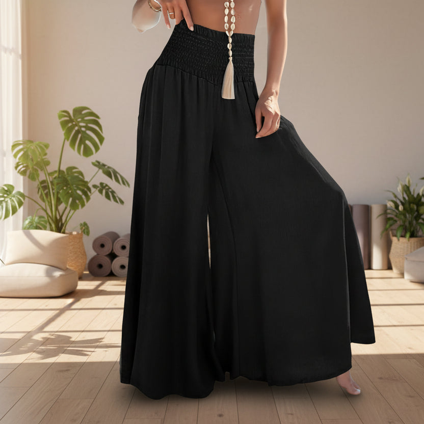 Chill Luxe — Pantalones Talla Grande de Seda Fresca para Primavera y Verano