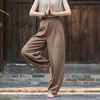 Pantalón Nahara — Comodidad natural de algodón y lino con un alma vintage