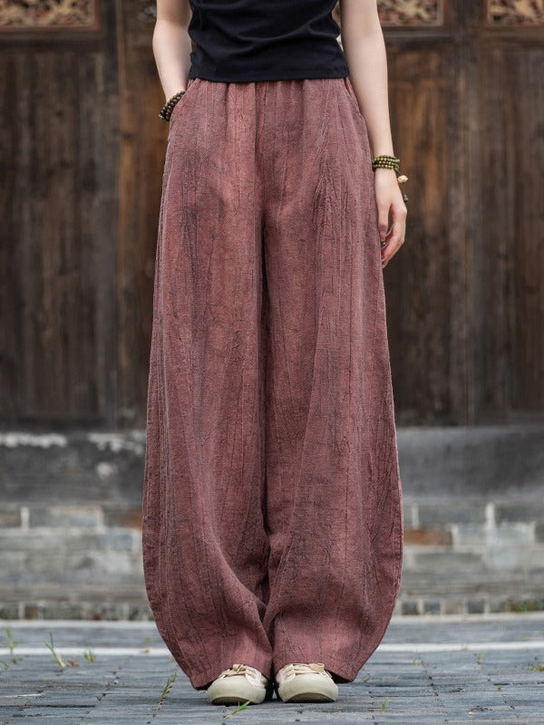 Pantalón Nahara — Comodidad natural de algodón y lino con un alma vintage