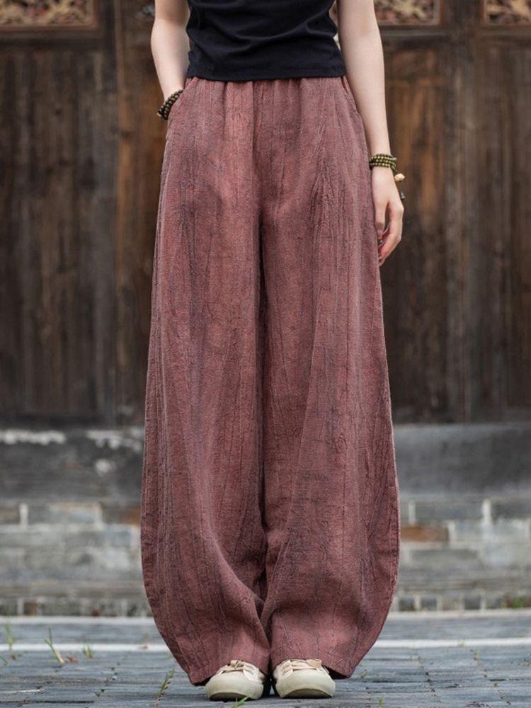Pantalón Nahara — Comodidad natural de algodón y lino con un alma vintage