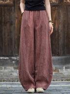 Pantalón Nahara — Comodidad natural de algodón y lino con un alma vintage