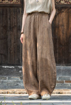 Pantalón Nahara — Comodidad natural de algodón y lino con un alma vintage
