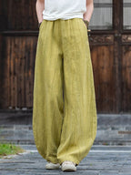 Pantalón Nahara — Comodidad natural de algodón y lino con un alma vintage