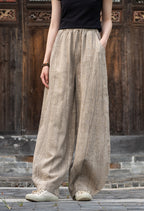 Pantalón Nahara — Comodidad natural de algodón y lino con un alma vintage