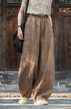 Pantalón Nahara — Comodidad natural de algodón y lino con un alma vintage