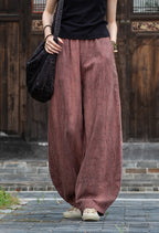 Pantalón Nahara — Comodidad natural de algodón y lino con un alma vintage