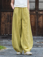 Pantalón Nahara — Comodidad natural de algodón y lino con un alma vintage
