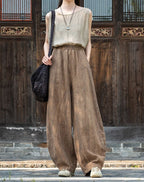 Pantalón Nahara — Comodidad natural de algodón y lino con un alma vintage