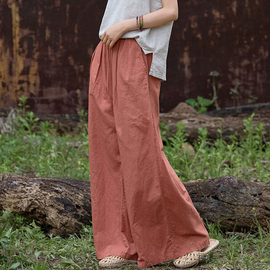 Shalem Cotton Trousers — Vintage Moderno com Alma Livre