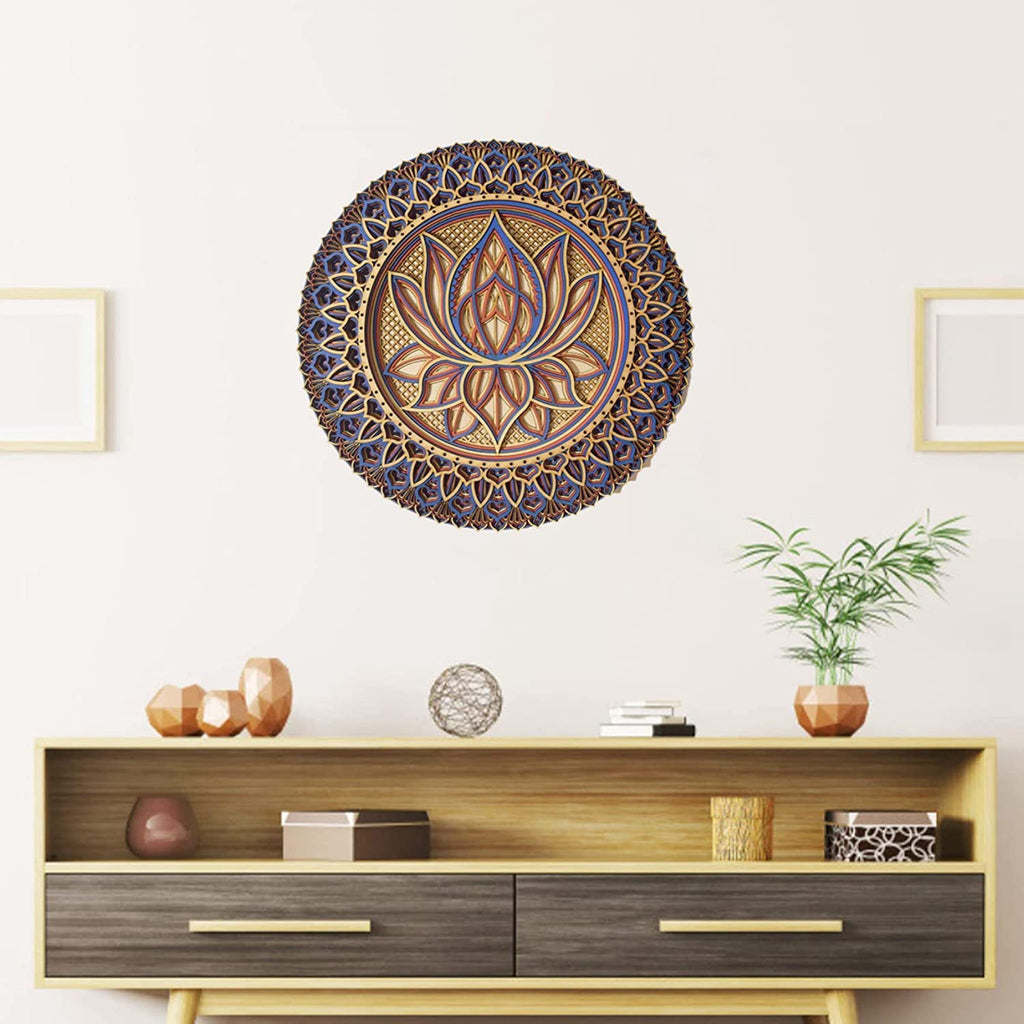 Mandala Lotus — Arte en Madera 3D para Transformar Tu Espacio