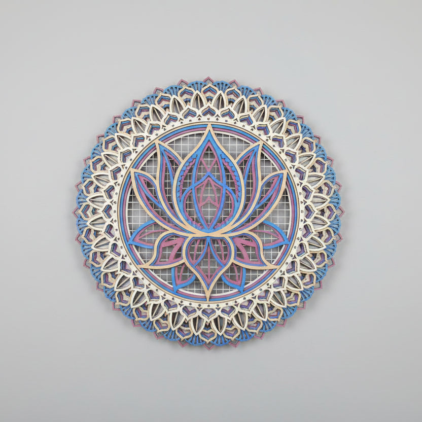 Mandala Lotus — Arte en Madera 3D para Transformar Tu Espacio
