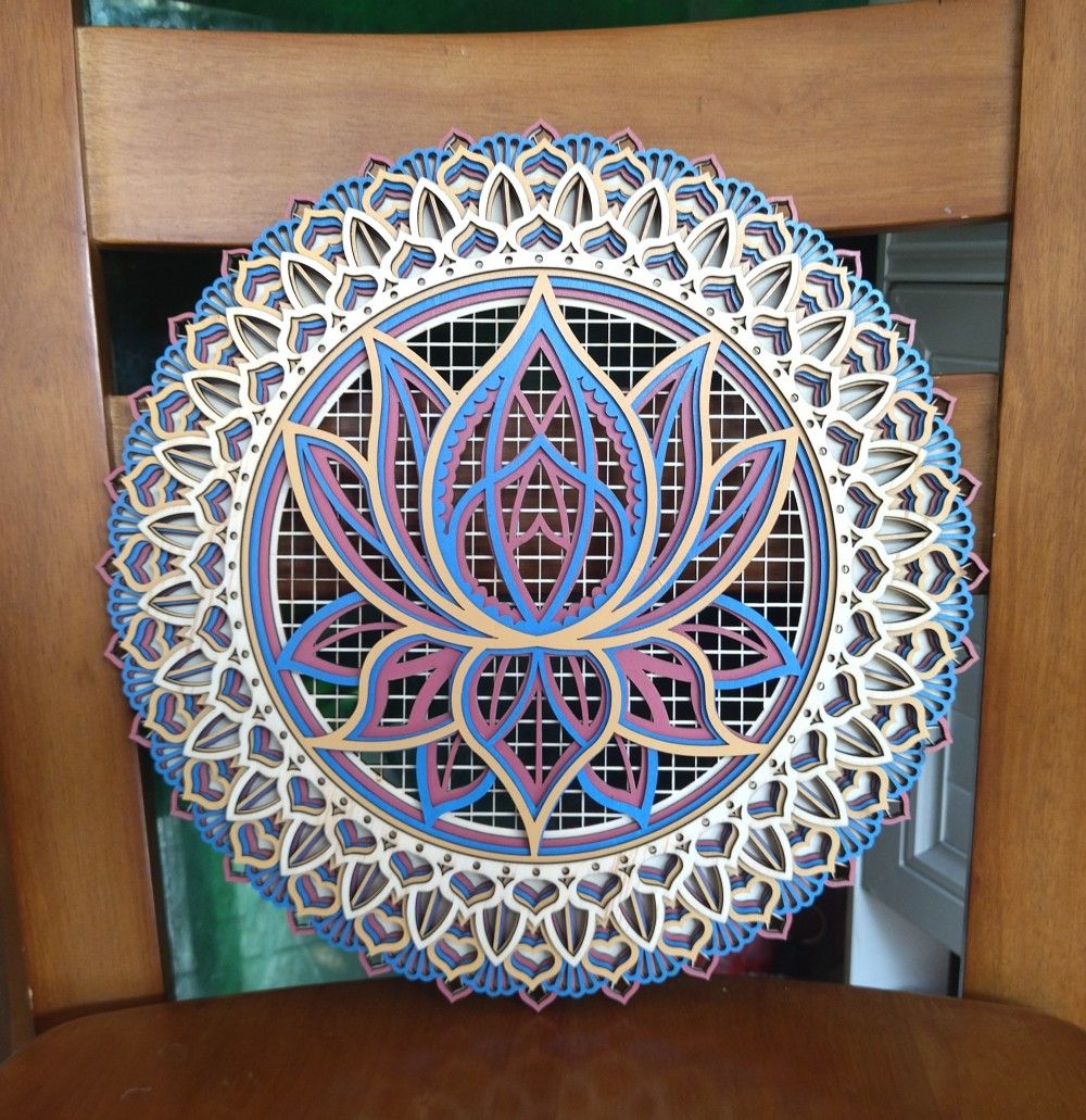 Lotus Mandala — 3D Wood Art to Transform Your Space