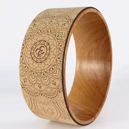 14:366#ABS inner ring + wood grain Mandala