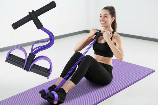 Yoga Core Trainer — Elastic Rope with Pedal for Abdominal and Resistance Exercises