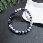 Blue Spirit — 108 Sodalite Beads for Meditation and Harmony